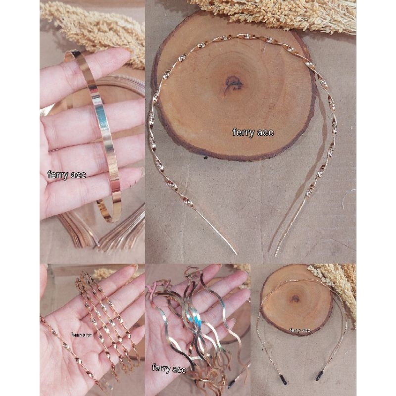 Jual 12 pcs bando besi polos uk 0.5 warna gold | Shopee Indonesia