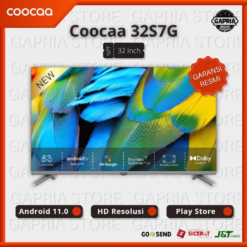 Jual Coocaa 32 Inch Android 11 Smart Tv Digital Led 32s7g Garansi Resmi