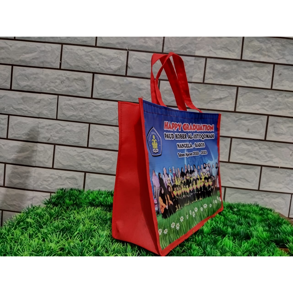 Jual TAS SOUVENIR GRADUATION SEKOLAH/ BISA COSTUM/ FREE DESAIN | Shopee ...