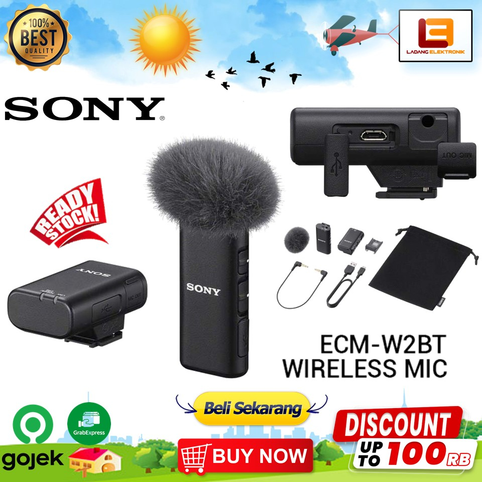 Jual Sony ECM-W2BT Wireless Microphone | Shopee Indonesia
