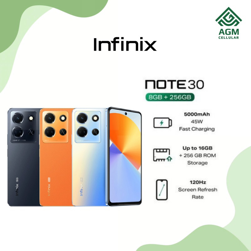 Jual HANDPHONE INFINIX NOTE 30 RAM 8GB/256GB (Obsidian Black ...