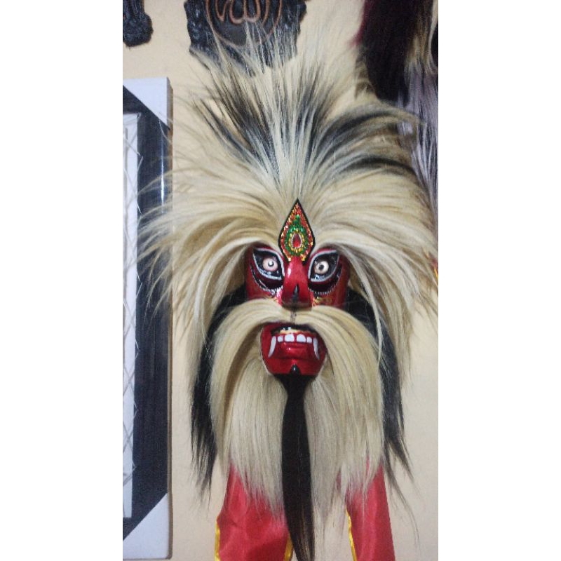 Jual TOPENG GANONG ATAU TOPENG BUJANG GANONG MATA KACA MUKA HITAM ...