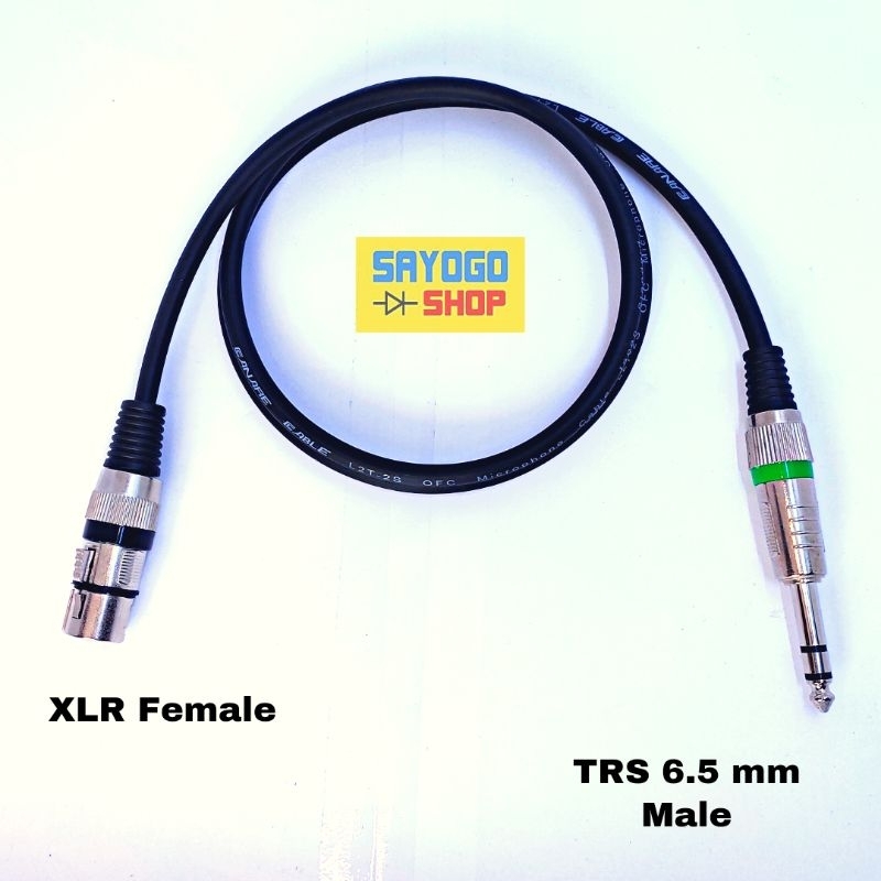 Jual Audio Adapter Jack Canon Xlr Female To Akai Stereo Trs Mm Male