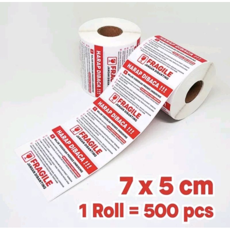 Jual Stiker Label Wajib Video Unboxing X Cm Harga Lembar