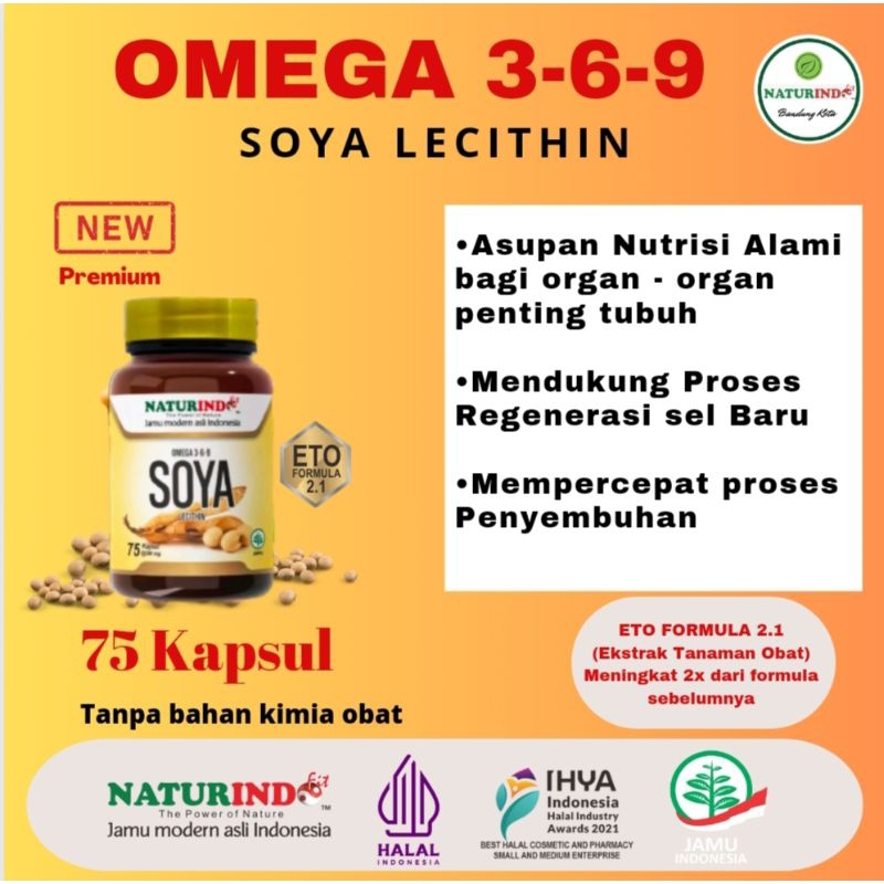 Jual Omega 3 6 9 Soya lecithin Protein Nabati Suplemen Kesehatan