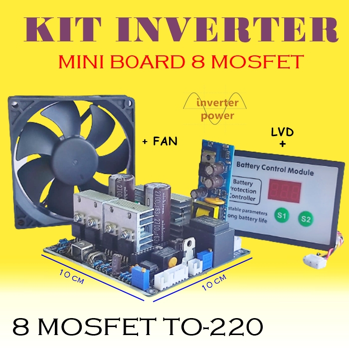 Jual inverter low frequency mini mosfet 8 mosfet TO220 Egs002 frekuensi