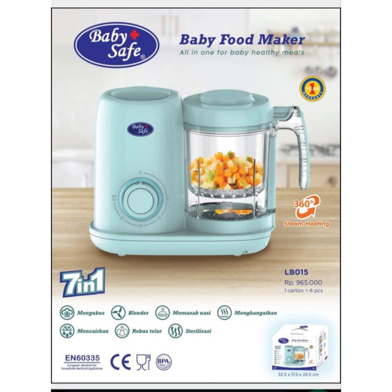 Jual Baby safe steril digital food maker 10in1 lb015 multifungsi