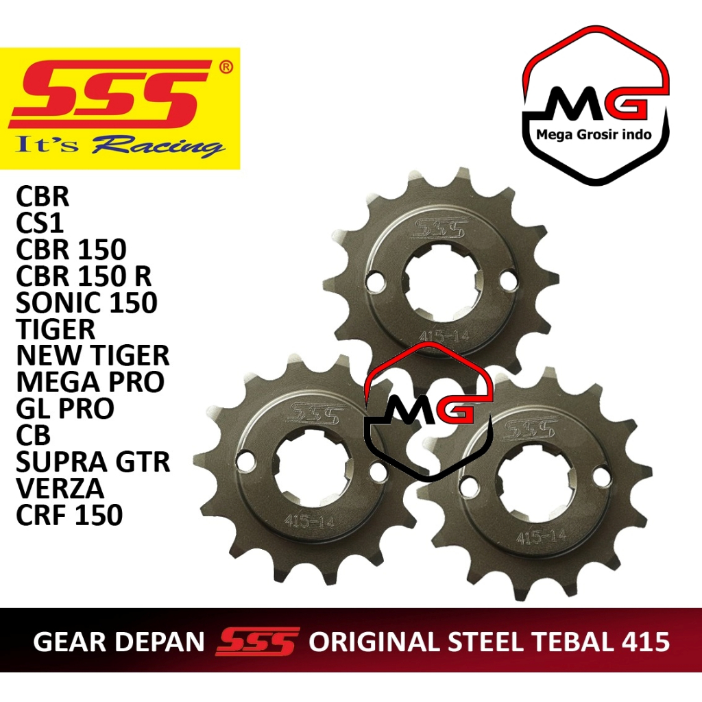 Jual Bayar Di Tempat Gear Depan 428 Sss Original Gir Motor Kct Mp