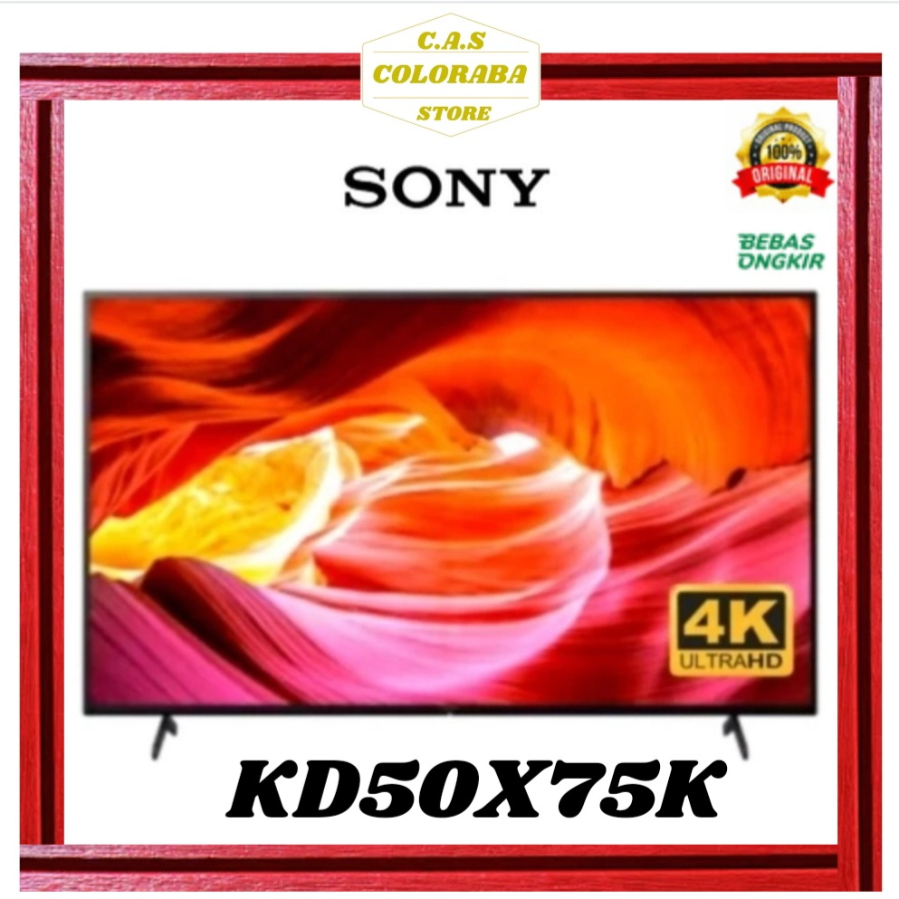 Jual TV SONY KD-50X75K SMART ANDROID TV 50 INCH LED 4K UHD KD50X75K ...