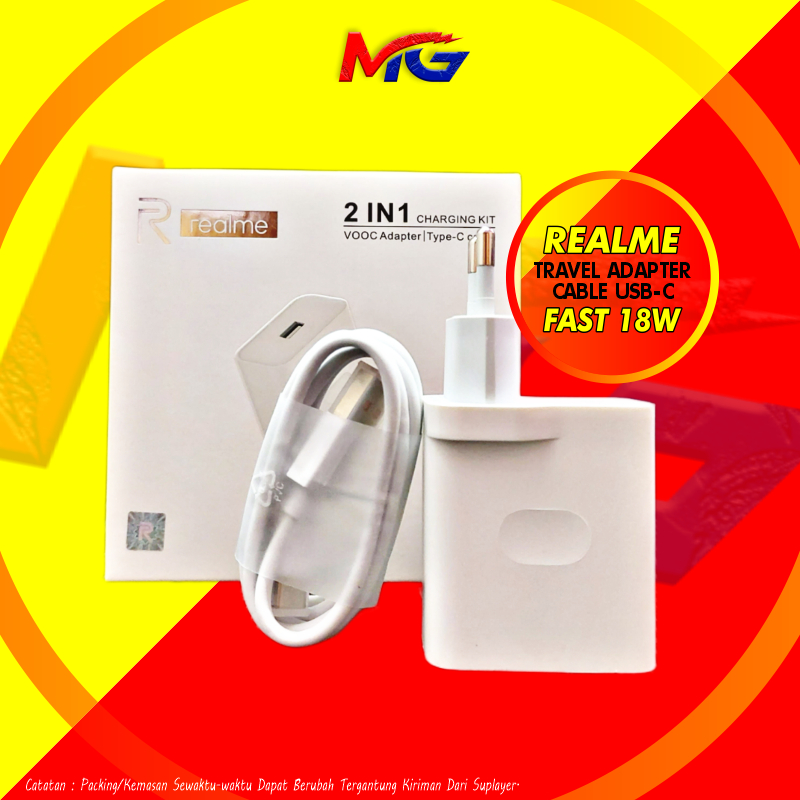 Cas Realme Fast Charger Adapter Charger Realme Narzo 30A C25