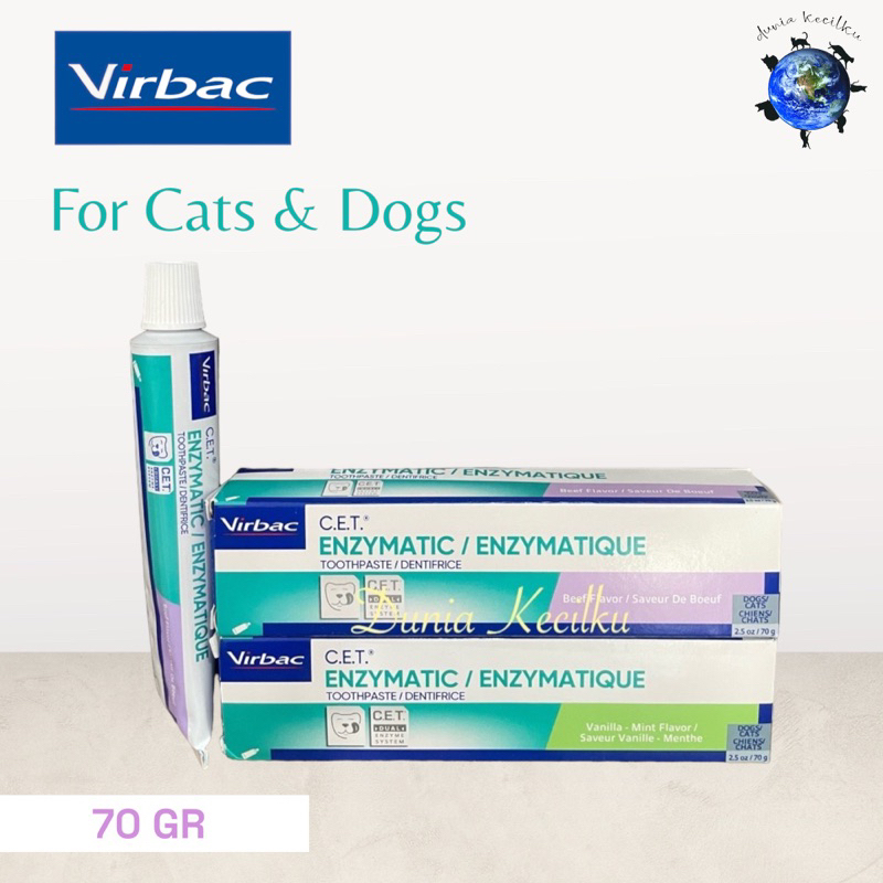 Jual Virbac CET Enzymatic Toothpaste Pasta Anti Karang Gigi Kucing