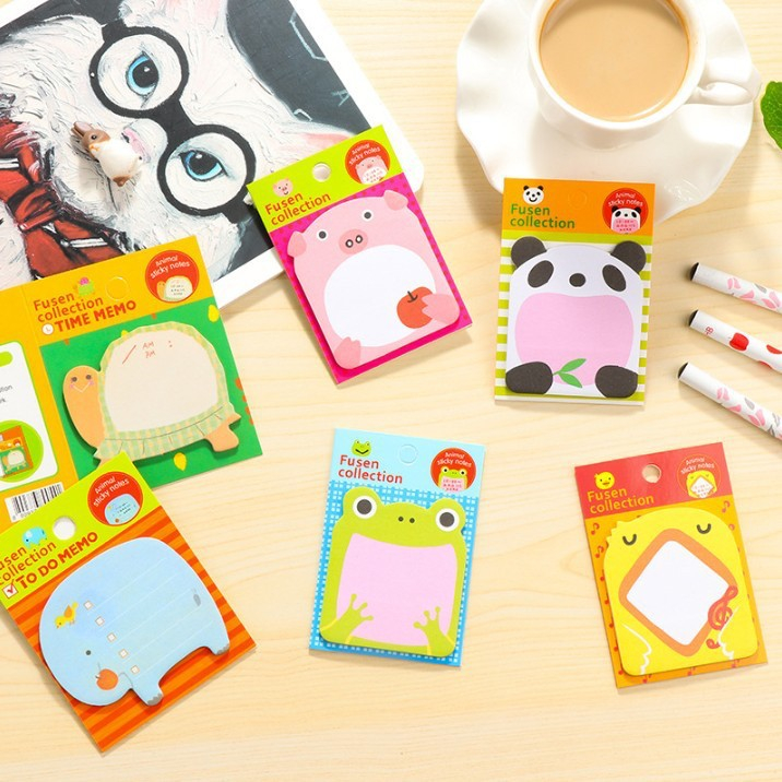 Jual STICKY NOTES MOTIF HEWAN TEMPELAN KERTAS CATATAN MEMO NOTE ...