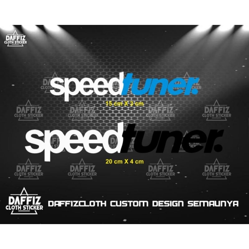 Jual STICKER CAR BEMPER BELAKANG SPEEDTUNER | Shopee Indonesia
