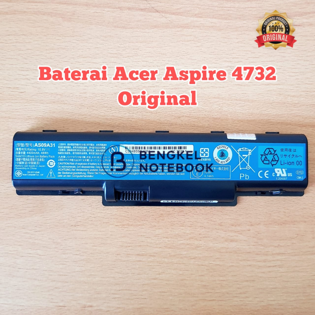 AS09A31 MS2274 AS09A41 AS09A51 AS09A56 AS09A61 AS09A70 AS09A71 AS09A73 AS09A75 BT.00603.076 BT.00607.066 BT.00607.067 Laptopbatterij vervangen voor Acer Aspire 5738 5732Z 7710 5532(10.8V 5200mah