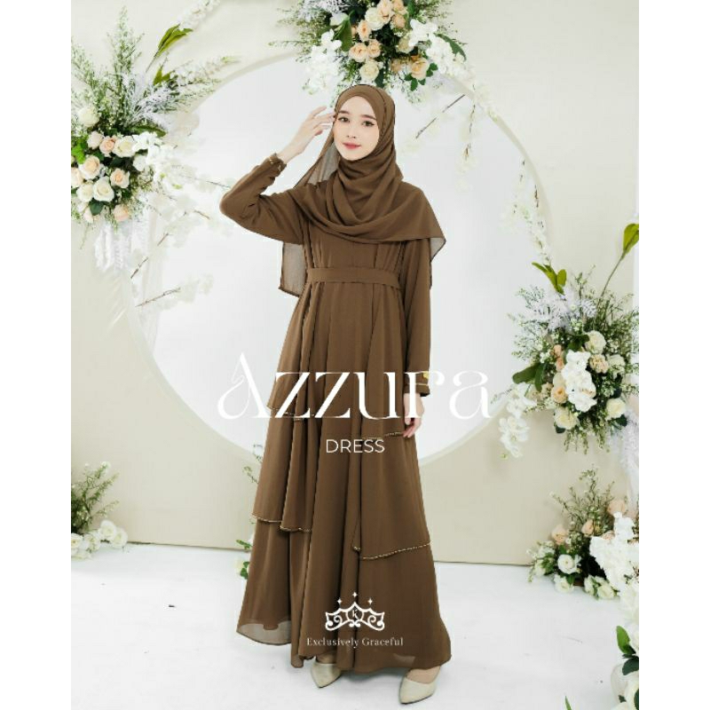 Jual FREE GIFT READY - SET & DRESS AZZURA DRESS KAZAMI STORE - DRESS ...