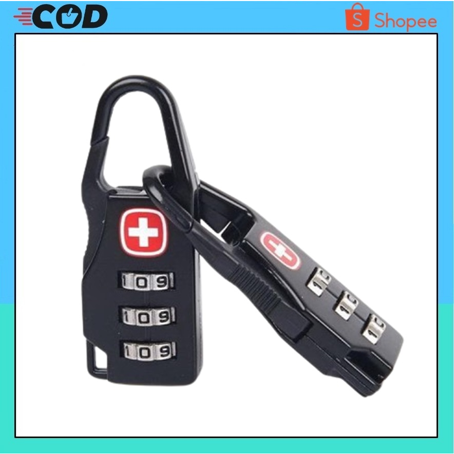 Jual Gembok Swiss Password Code Lock Kunci Koper | Shopee Indonesia