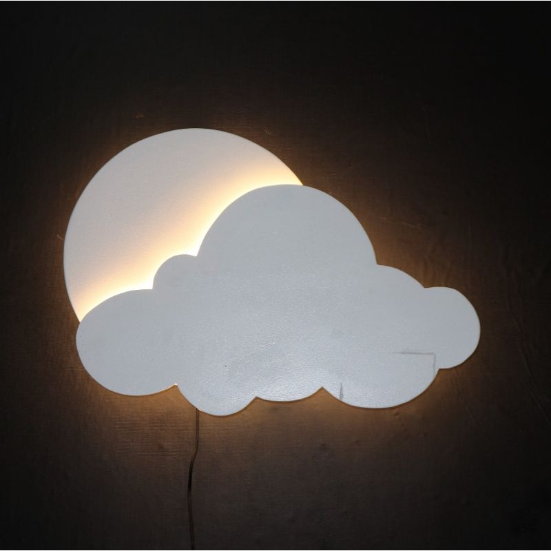 Jual Lampu tidur set awan matahari, lampu dinding set, lampu aesthetic