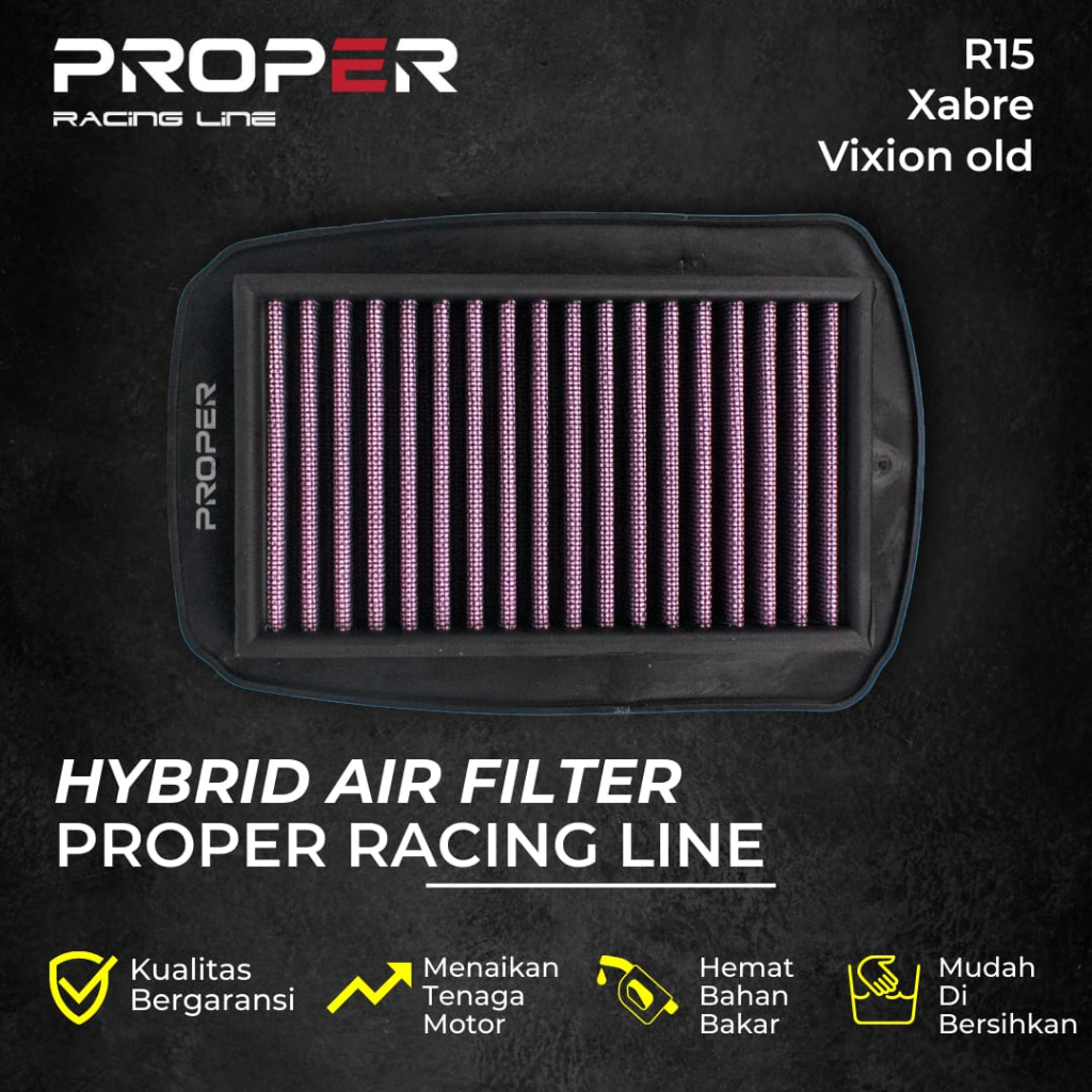 Jual FILTER UDARA PROPER RACING LINE YAMAHA R15 V1 V2 XABRE OLD VIXION ...