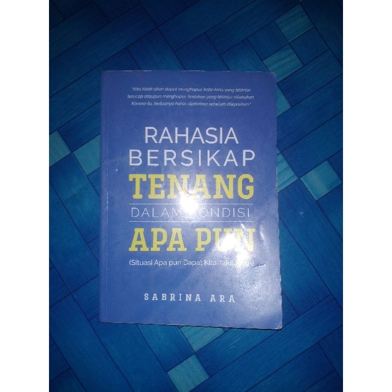 Jual Buku Rahasia Bersikap Tenang Dalam Kondisi Apapun (Sabrina Ara