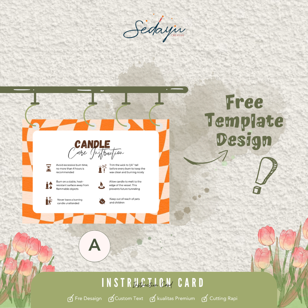 Jual Instruction Card | Kartu Instruksi | Kartu Cara Pemakaian Produk ...