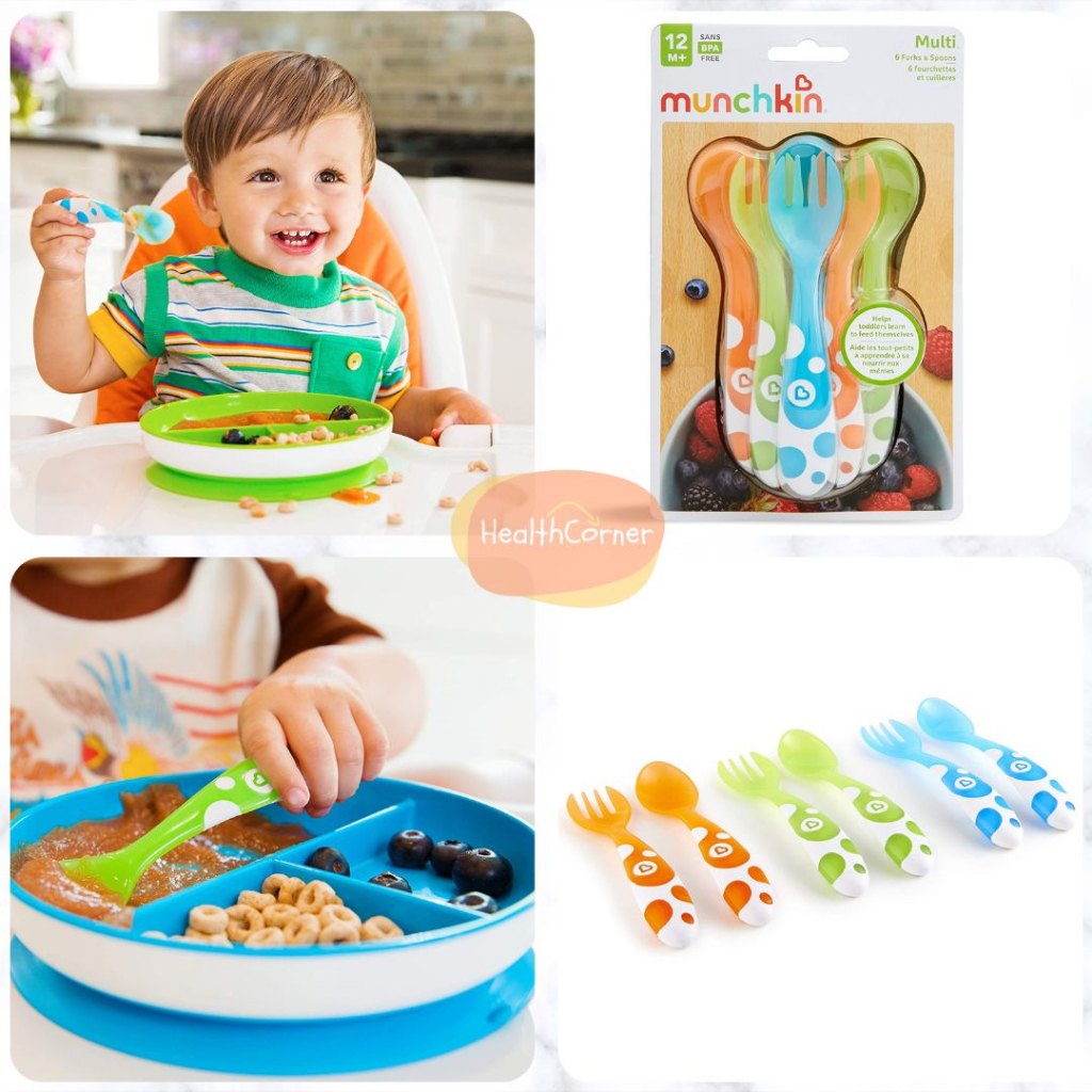 Jual Munchkin Multi Toddler Forks and Spoons Set Sendok Garpu