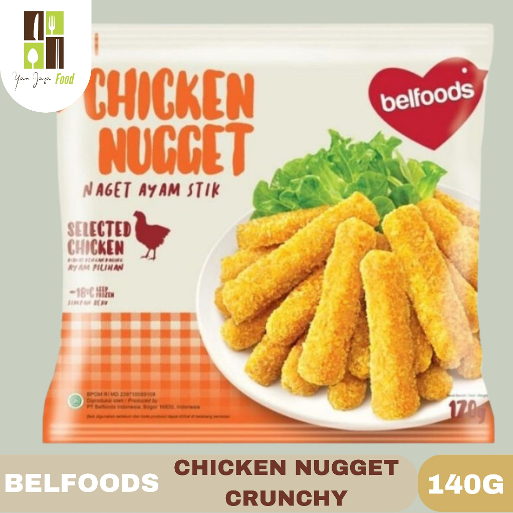 Jual Belfoods Chicken Nugget Stick / Naget Ayam Stick 170g | Shopee ...