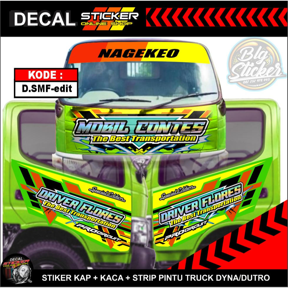 Jual STIKER MOBIL TRUCK DUTRO DYNA | STICKER DECAL PRINT VARIASI KAP ...