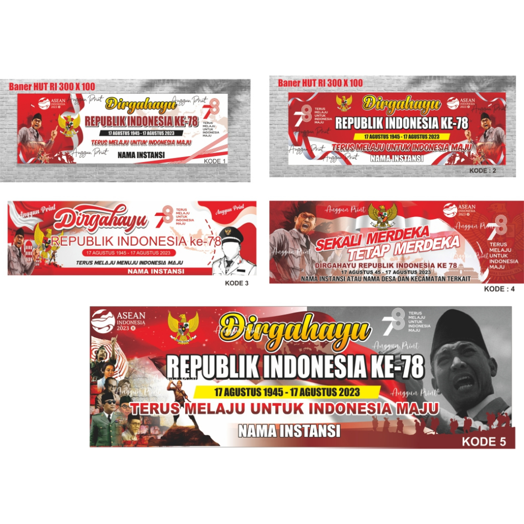 Jual Banner Spanduk Agustusan Agustus Hut Republik Indonesia Hut