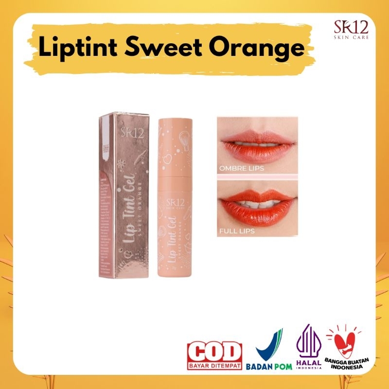 Jual LIP TINT GEL SR12 / LIP TINT SWEET ORANGE / LIPTINT VIRAL PEACH ...