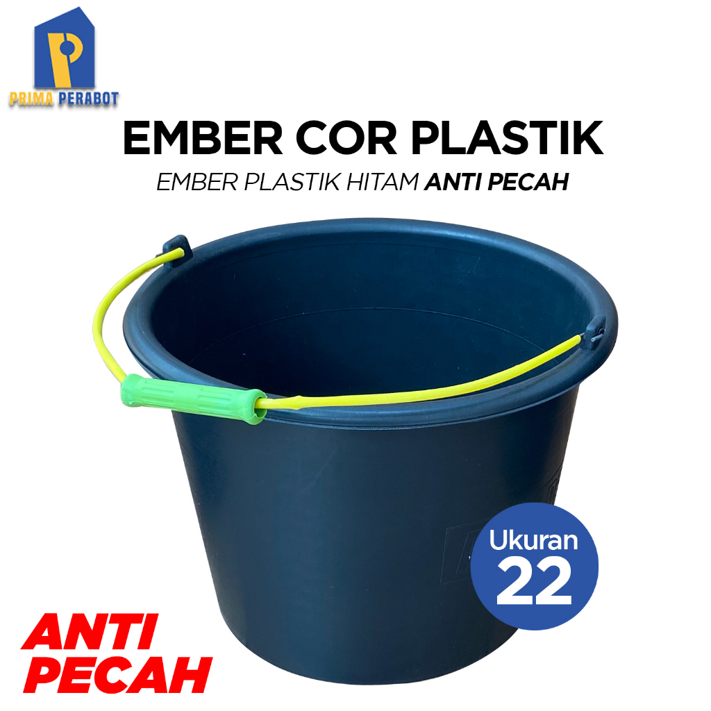 Jual Ember Plastik Hitam Ember Cor ANTI PECAH Cor 22 | Shopee Indonesia