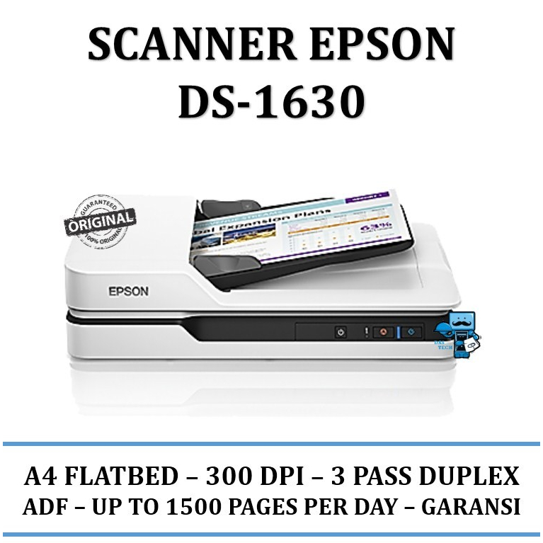 Jual Epson WorkForce DS1630 Scanner Flatbed Duplex ADF Dokumen A4