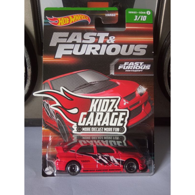 Hot Wheels Fast Furious Mitsubishi Lancer Evolution IX Tokyo Drift