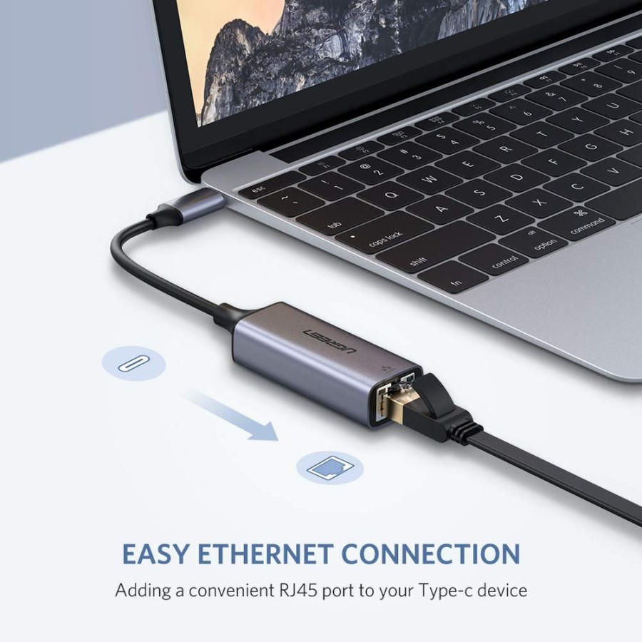 Jual UGREEN ORIGINAL Ethernet Adapter USB Type C to RJ45 LAN up to 1000 ...