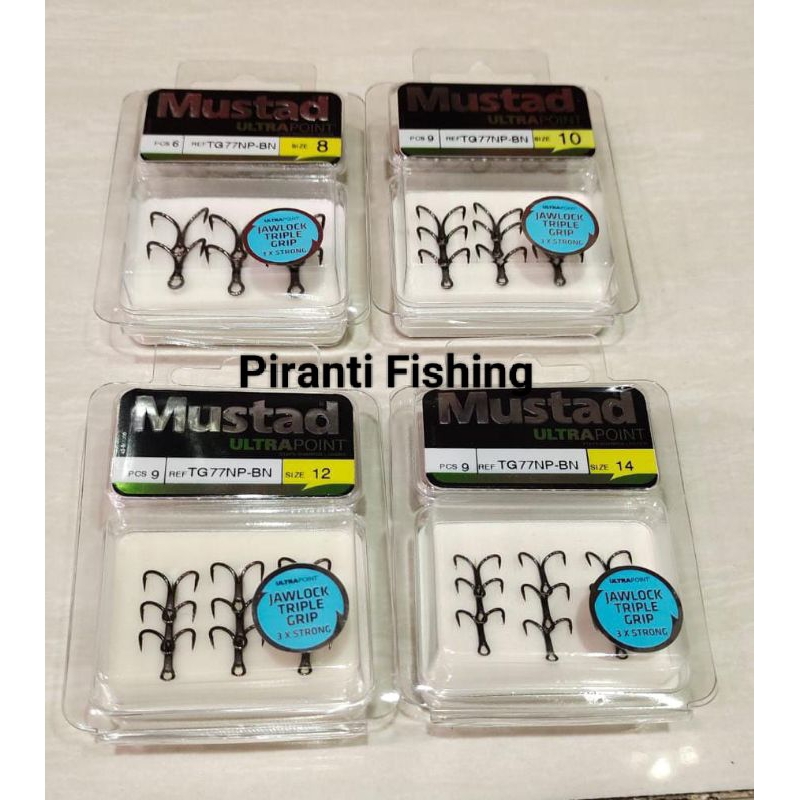 Mustad Ultra Point Treble Hook 3X TG77NP-BN