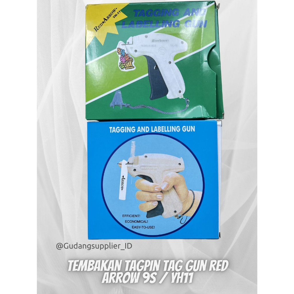 Jual Tembakan Tag Pin Tag Gun Red Arrow 9s Tagging and Labelling gun