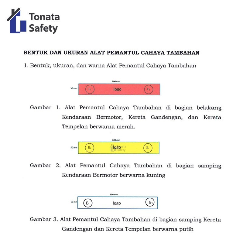 Jual Scotlight / Sticker Pemantul Cahaya Tonata / Kuning 60 cm | Shopee ...