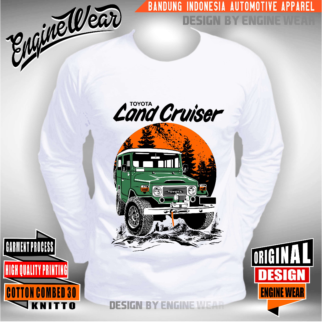 JG Infinite Land Cruiser FJ-40 1980 T-Shirt - Retro Unisex Short-Sleeve Classic Car Tee - View #12