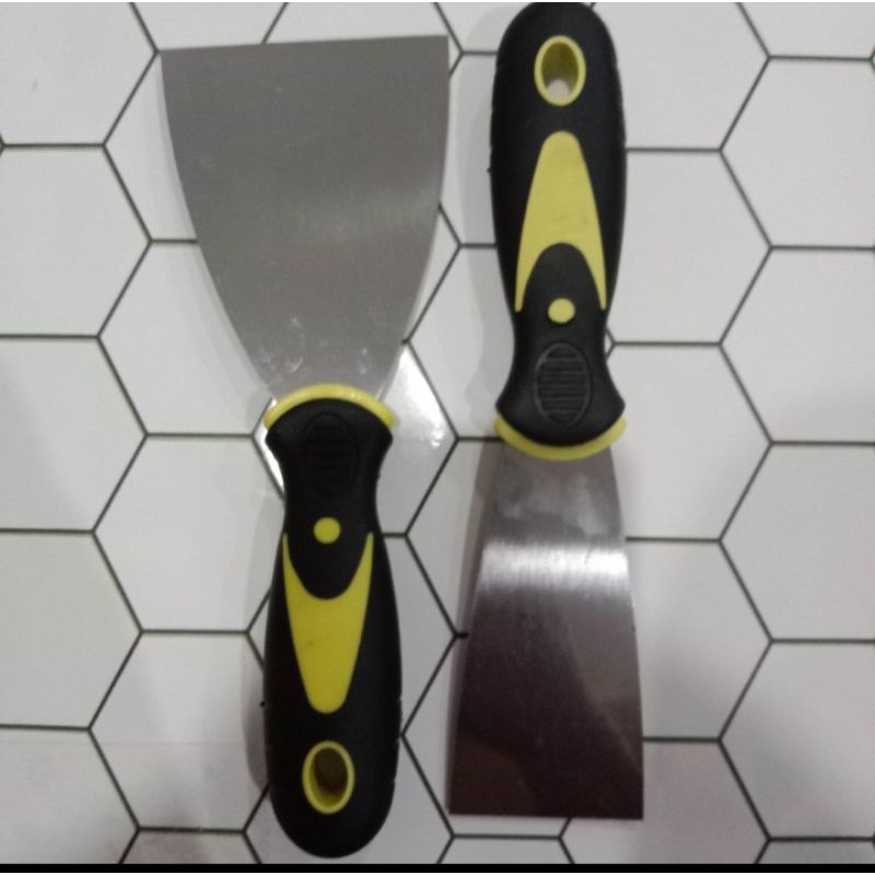 Jual Kape Besi Gagang Karet Ukuran 2 inch 3 inch 4 inch 5 inch | Shopee ...