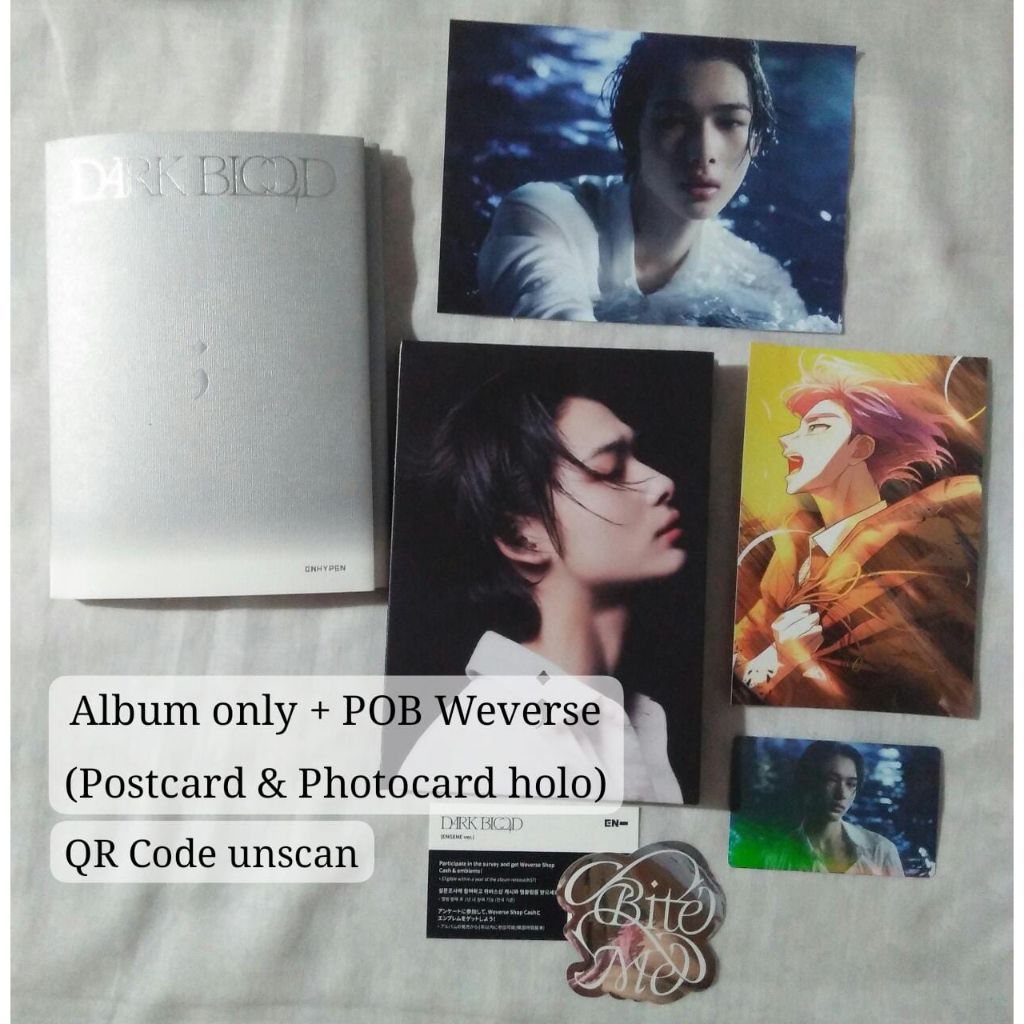 Jual [READY STOCK] DARK BLOOD ALBUM ENHYPEN OFFICIAL PHOTOCARD WEVERSE ...