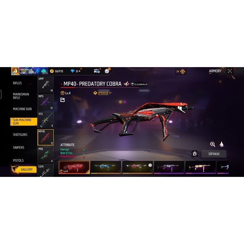 Jual Akun free fire Shopee Indonesia
