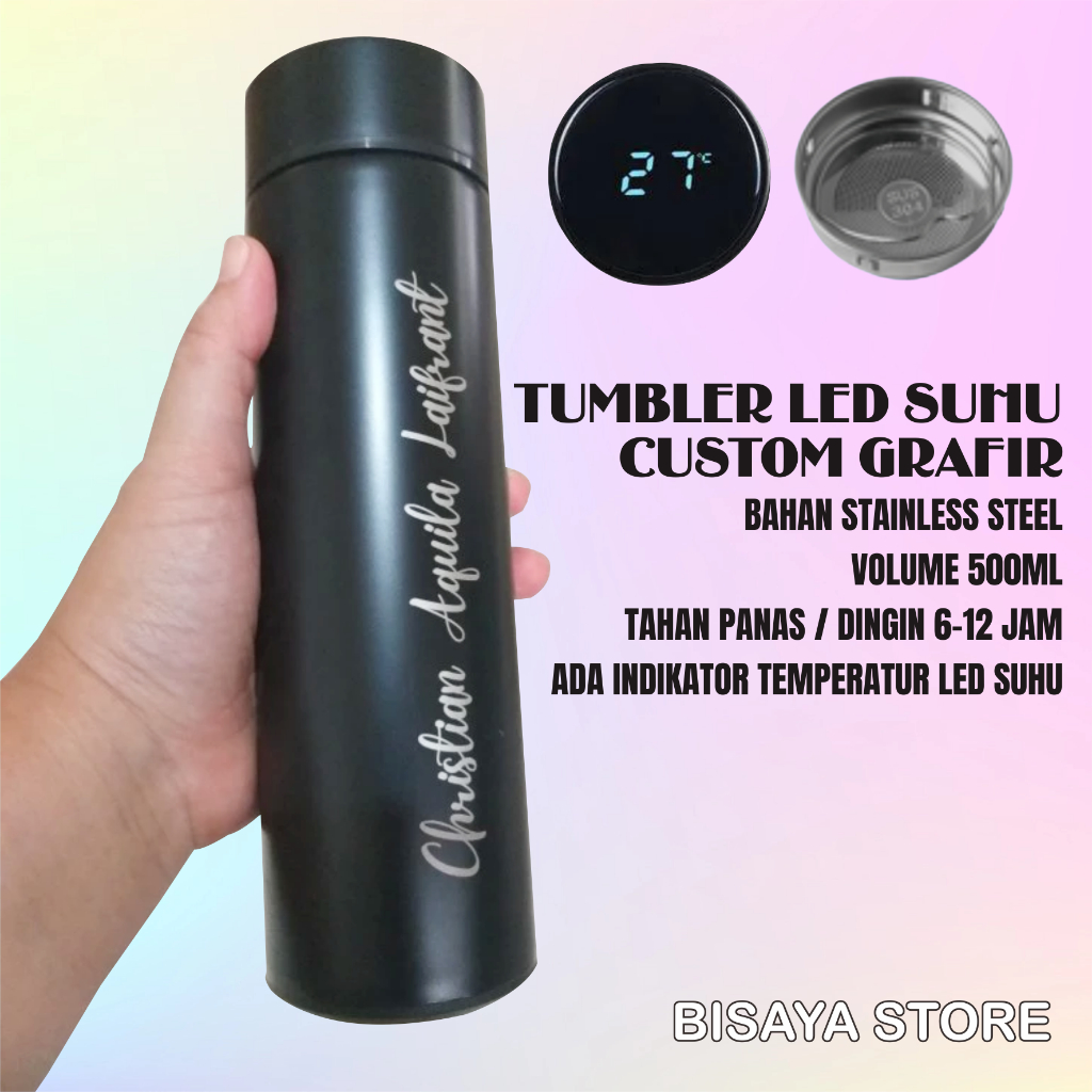 Jual Tumbler Led Suhu Tumbler Led Suhu Temperatur Thumbler Led Suhu