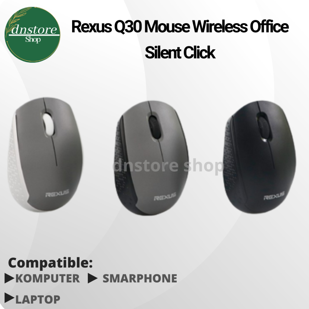 Jual Rexus Mouse Wireless Q30 Office Silent Click | Shopee Indonesia