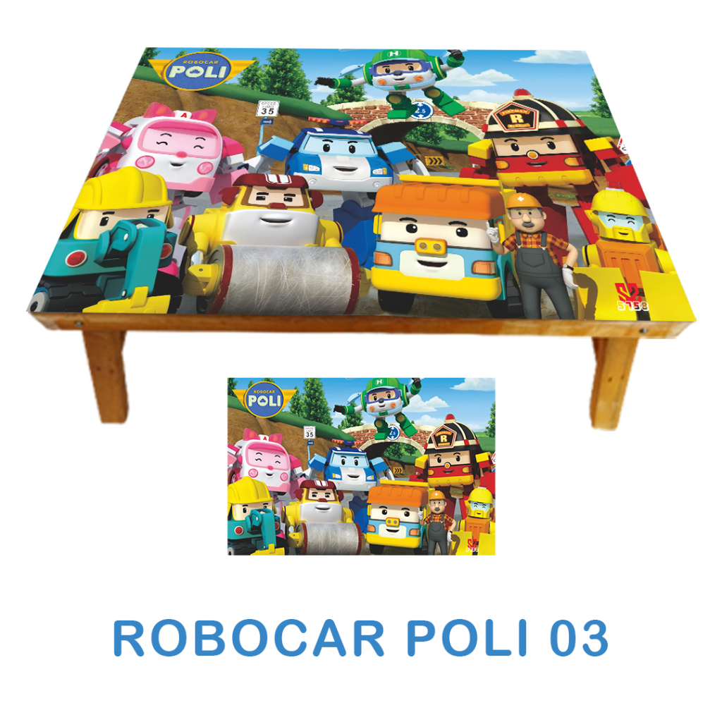 Jual Meja Belajar Lipat Anak Karakter ROBOCAR POLI TAYO THOMAS CARS TOY ...