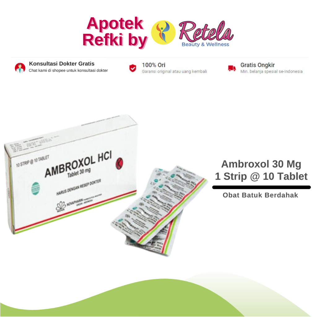 Jual Ambroxol Mg Strip Tablet Obat Batuk Berdahak Shopee