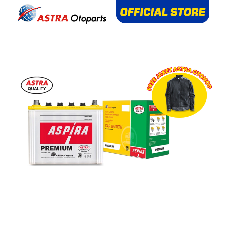 Jual Aki Premium ASPIRA 55D23L (60 Ah) Aki Mobil untuk Mobil Alphard