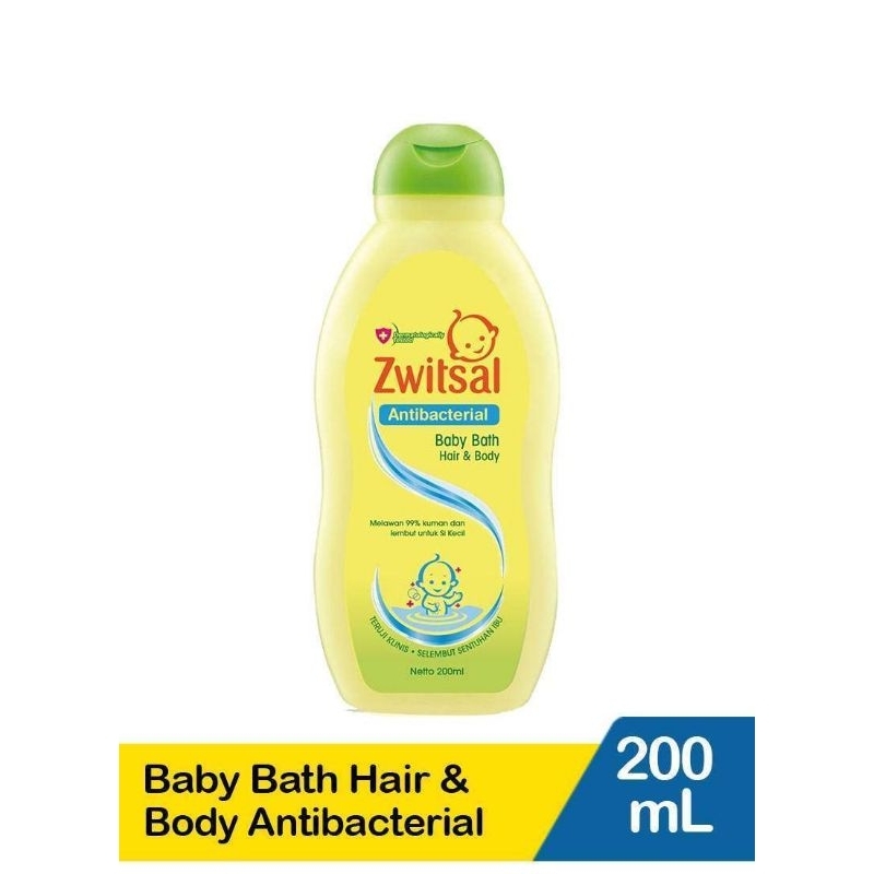 Jual Zwitsal Hair & Body Bath Antibacterial 200ml Shopee Indonesia
