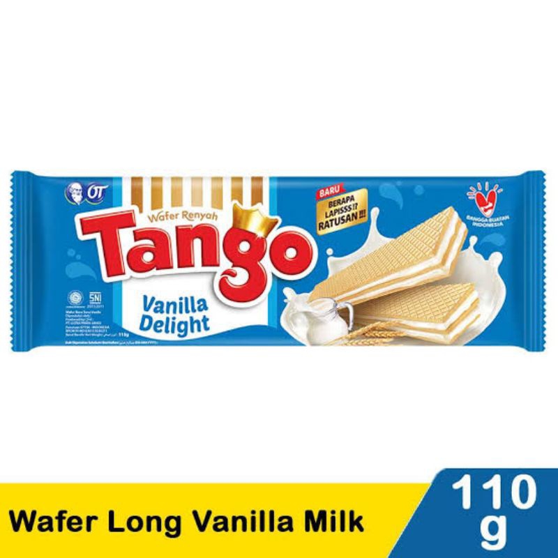 Jual Tango Long Wafer Rasa Vanilla 1 Dus ( 24 Pcs x 100 Gram ) | Shopee ...
