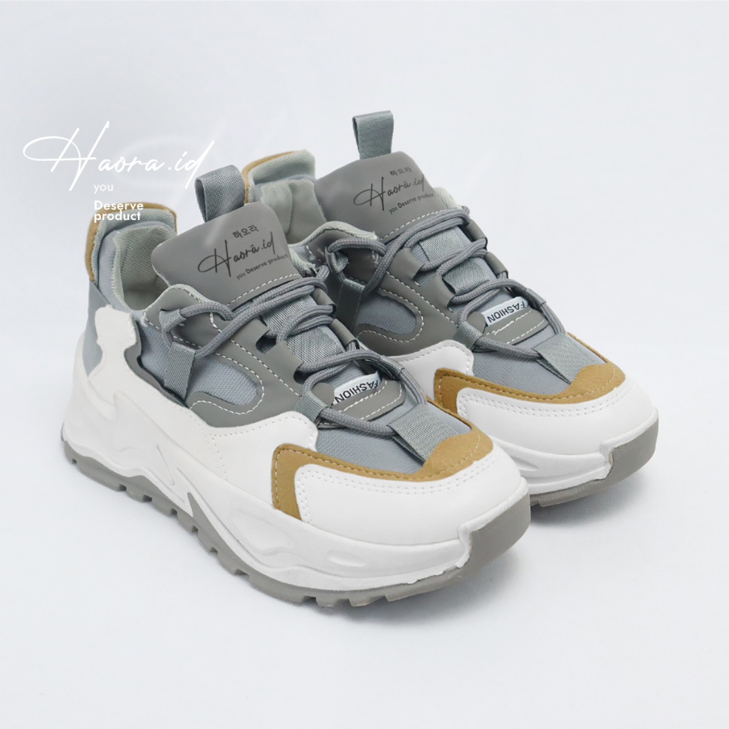 Jual Sepatu Sneakers Wanita Cewek Korea Haora HR07 Shopee