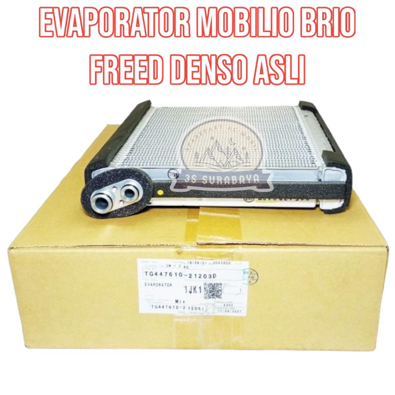 Jual Evaporator Cooling Coil Mobilio Freed Brio Denso Original Asli Ac