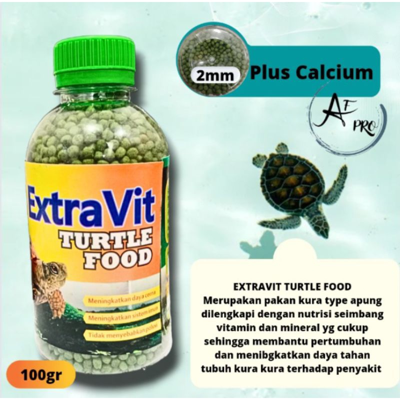 Jual Makanan kura kura EXTRAVIT TURTLE 100GR | Shopee Indonesia